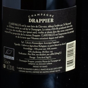 Champagne Drappier Clarevallis extra-brut 75cl  Brut