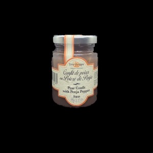 Confit de poires au poivre de Penja Terre Exotique 90gr  Accompagnement pour foie gras