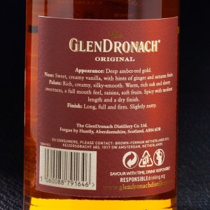 Whisky Ecossais Single Malt Highlands Glendronach 43% 12 ans 70cl avec coffret  Cave à Whisky