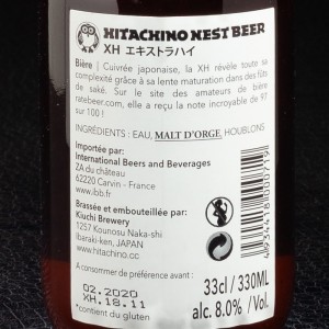 Bière Hitachino Nest Beer Extra High 8% 33cl  Bières ambrées