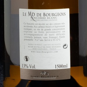 Vin blanc Le MD de Bourgeois Sancerre 2017 Domaine Henri Bourgeois 1,5L  Vins blancs