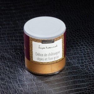 Tartinable délice de châtaigne cèpes et foie gras Savor&Sens 100gr  À tartiner