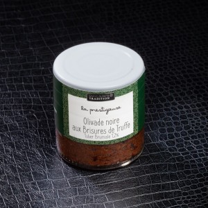 Tartinable olivade noire aux brisures de truffe Savor&Sens 100gr  À tartiner