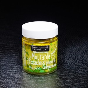 Moutarde pistache graines de courges toastées Savor&Sens 100g  Moutarde