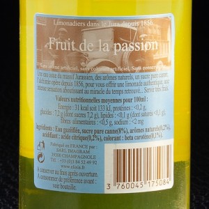 Limonade fruit de la passion Elixia 33cl  Limonades, limes et tonics