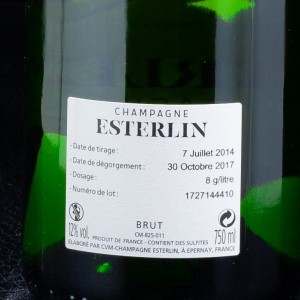 Champagne Esterlin Brut "Eclat" 75cl  Champagnes