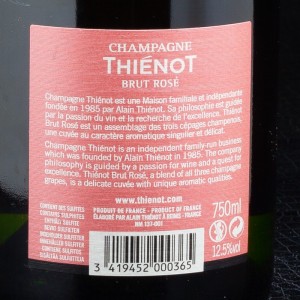Champagne Rosé : Alain Thiénot 75cl  Champagnes