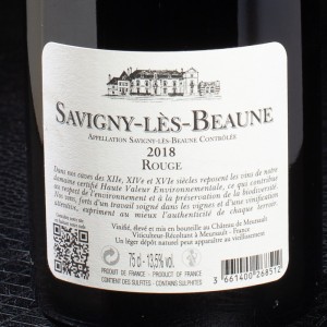 Vin rouge Savigny-les-Beaune 2018 Domaine Château de Meursault 75 cl  Vins rouges