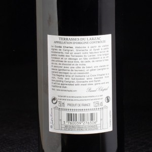Vin rouge Terrasse du Larzac Cuvée Charles 2015 Domaine La Croix Chaptal 75cl  Vins rouges
