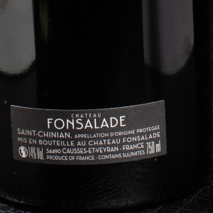Vin rouge Saint-Chinian 2015 Château Fonsalade 75 cl  Vins rouges