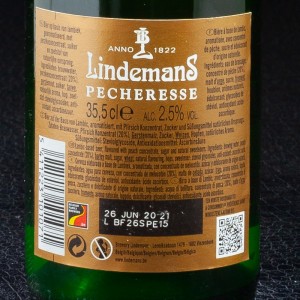 Bière Lindemans Pècheresse 2.50% 35,50cl  Bières aromatisées