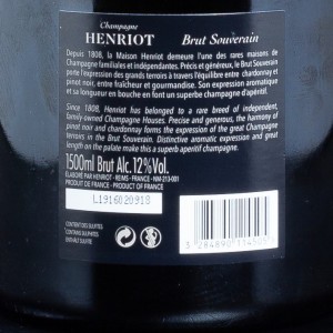 champagne henriot brut souverain 1,5L  Dossier alcool pour virgilio