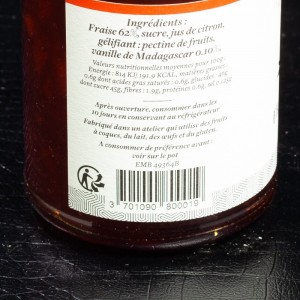 Confiture fraise vanille de Madagascar Maison Perrotte 250gr  Confiture
