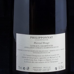 Vin rouge Philipponnat Coteaux Champenois Mareuil 75cl  Vins rouges