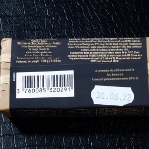 Barre infernale brut de plantation Pralus 160g  Chocolats bonbons