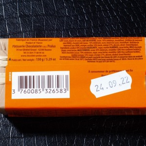 Barre infernale orange Pralus 160g  Chocolats bonbons