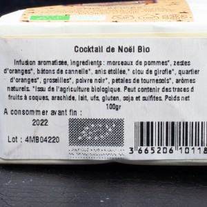Infusion cocktail de noël Bio Maison Bourgeon 100g  Infusions