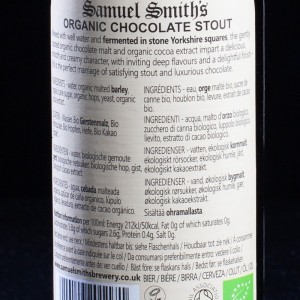 Bière Organic chocolate stout 5% Samuel Smith's 35.5cl  Bières stouts