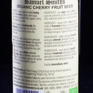 Bière Organic Cherry 5.10% Samuel Smith's 35.5cl  Bières aromatisées