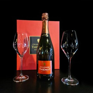 Coffret champagne Thiénot 2 flûtes 75cl  Spécial Saint-Valentin