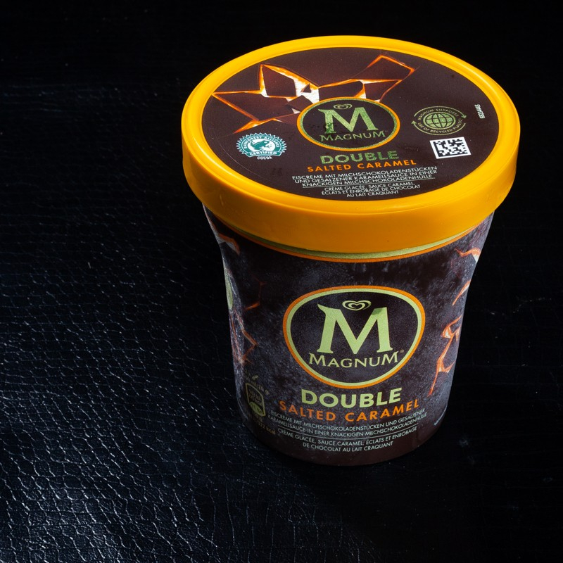 Glace en pot caramel salé Magnum 440ml  Glaces