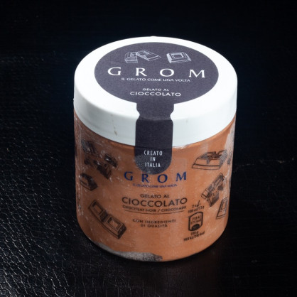 Glace chocolat noir 460ml Grom  Crème glacée
