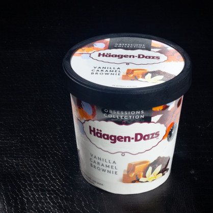 Vanille, caramel et brownie 460ml Häagen-Dazs  Crème glacée