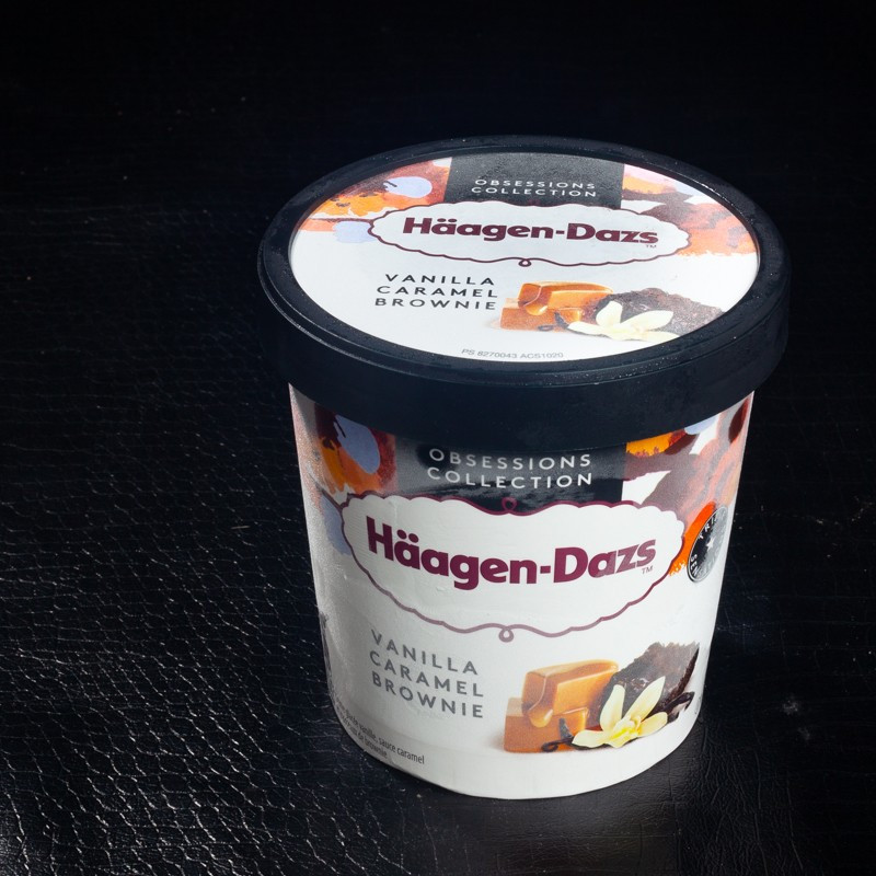 Vanille, caramel et brownie 460ml Häagen-Dazs  Crème glacée