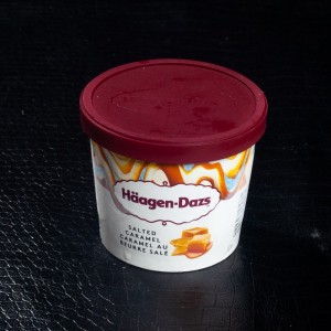 Glace en pot caramel beurre salé 95ml Häagen -Dazs  Glaces