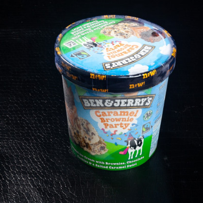 Glace caramel brownie party 465ml Ben & Jerry's  Crème glacée
