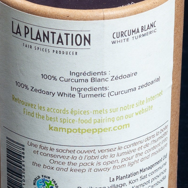 La plantation curcuma blanc Zedoiare 50g  Épices