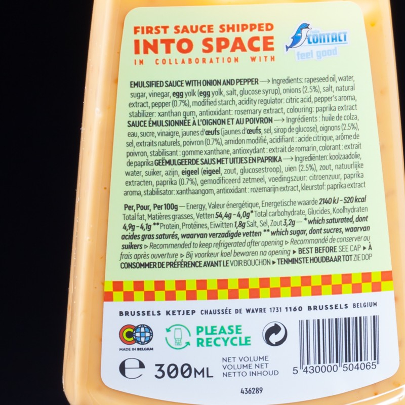 Sauce sweet 1620 300g Brussels Ketjep  Autres sauces froides
