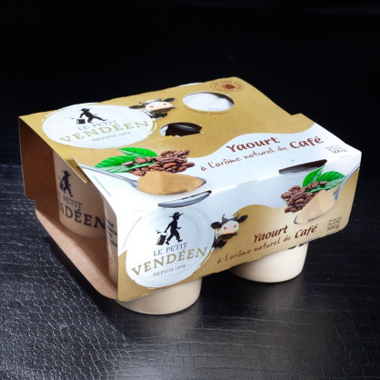 Yaourt étuvé café Le Petit Vendéen 4x125g