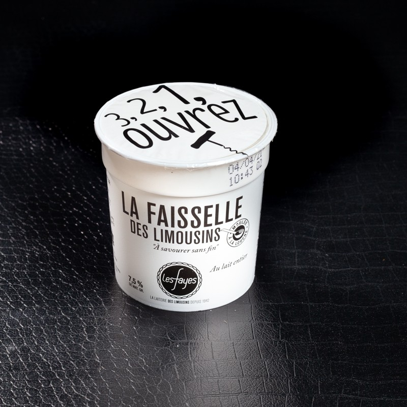 Faisselle lait entier 45% Laiterie Les Fayes 100g  Lait