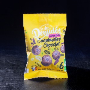 Energy balls beurre de cacahuètes chocolat bio x6 Les Dénudés 40g  Confiseries