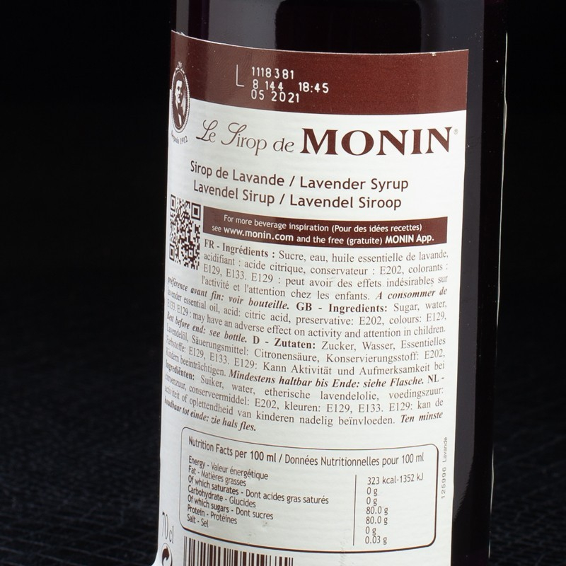Sirop lavande 70cl Monin  Sirops
