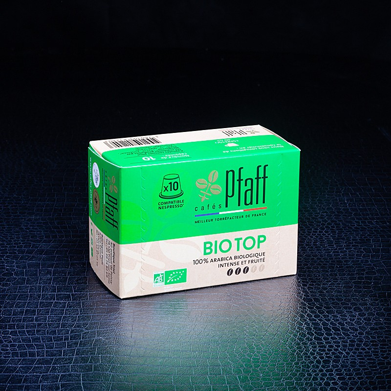 Capsules bio top café intense et fruité x10 Pfaff  Capsules et dosettes