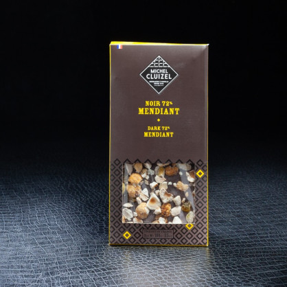 Noir 72% mendiant 100g Michel Cluizel  Tablettes de chocolat