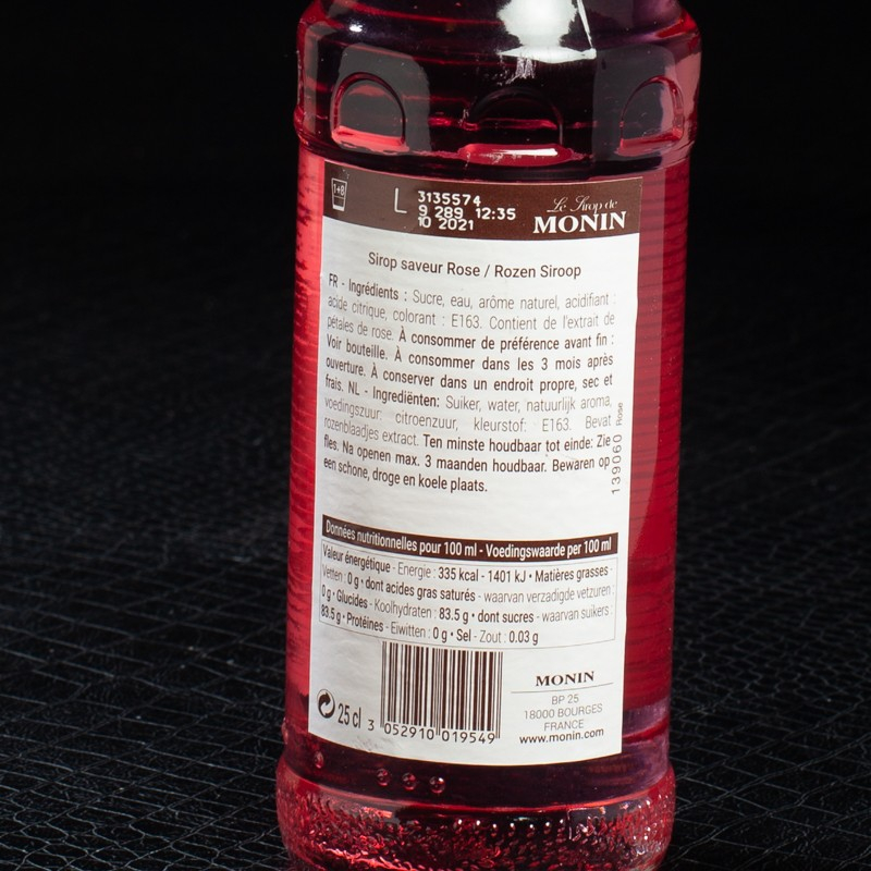 Sirop rose 25cl Monin  Sirops