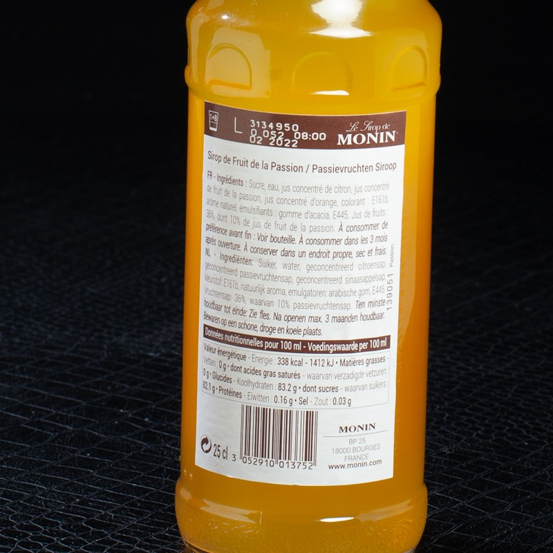 Sirop fruit de la passion 25cl Monin  Sirops