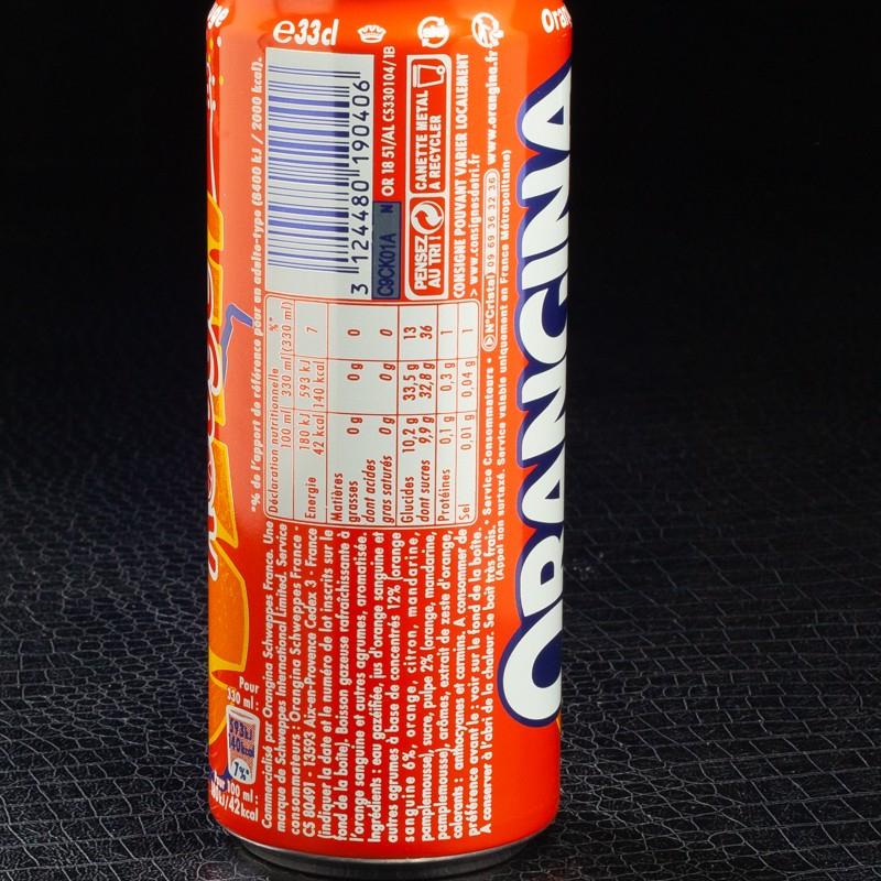 Orangina rouge 33cl  Boissons gazeuses