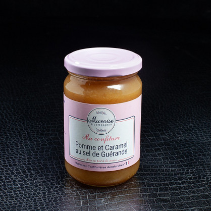 Confiture pomme caramel sel de Guérande 350g Muroise  Confitures