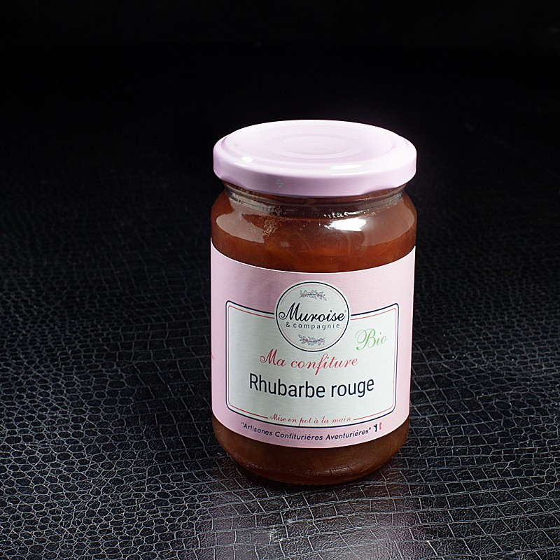 Confiture rhubarbe rouge 350g Muroise  Confitures