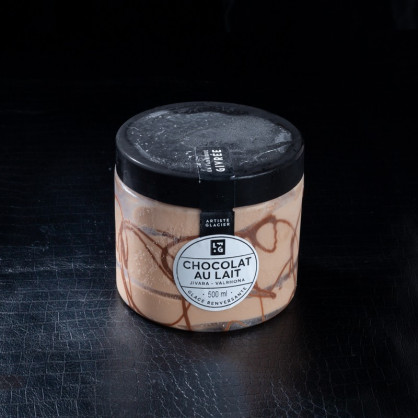 Glace chocolat au lait 500ml La Fabrique Givrée  Crème glacée