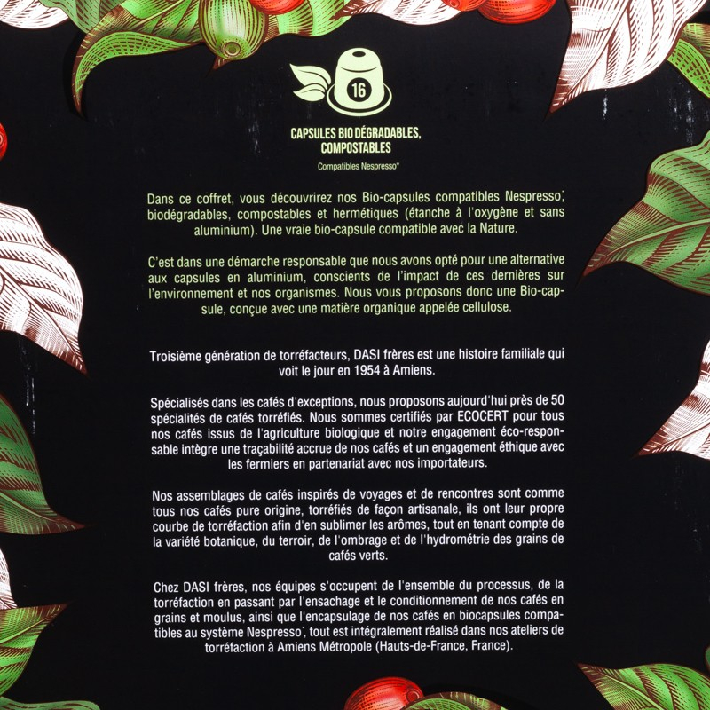 Coffret "Les origines pures et blend" x16 capsules Dasi Frères  Capsules et dosettes