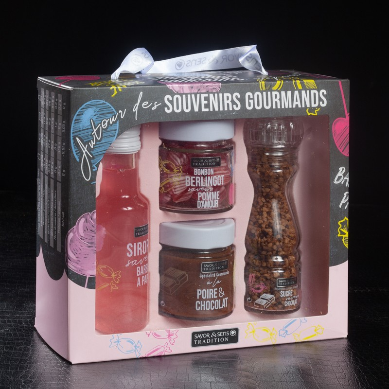 Coffret autour des souvenirs gourmands Savor&Sens 360g  Coffret