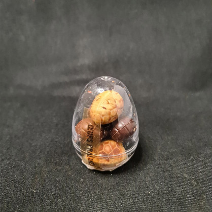 Œuf 7cm cristal assortiment praliné Chapon 60g