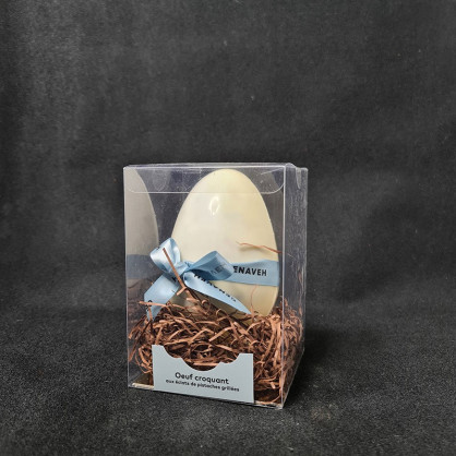 Œuf croquant chocolat blanc mendiants Genaveh 100g