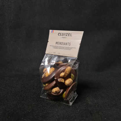 Mendiants noirs 130g Michel Cluizel  Bonbons chocolat