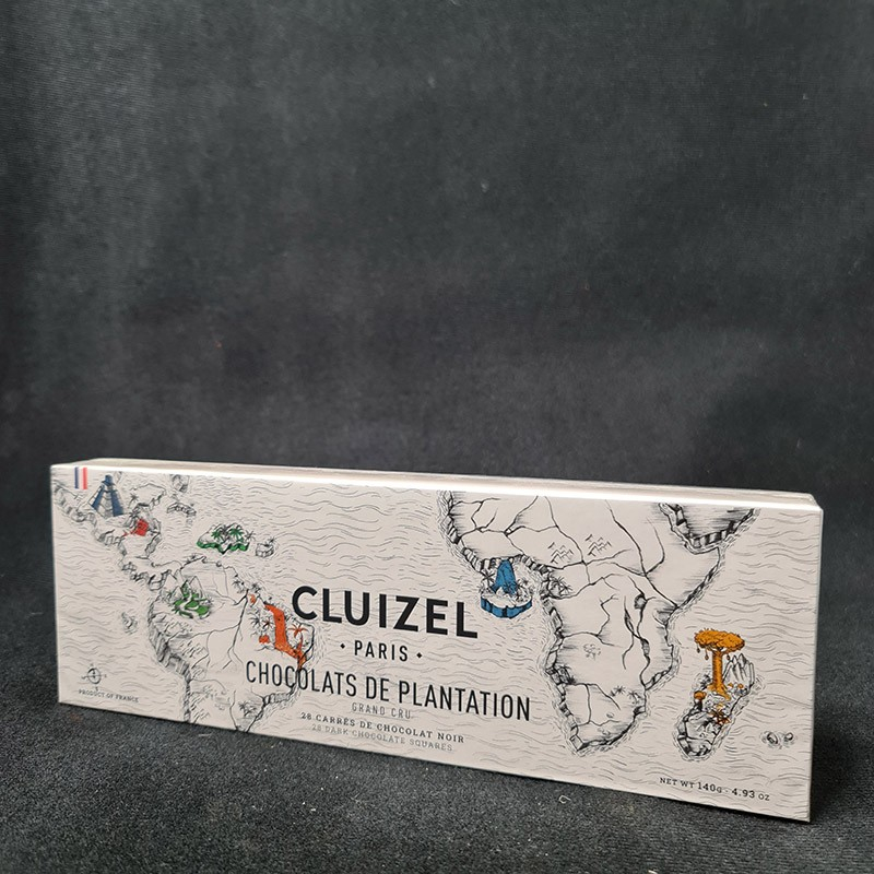 28 carrés de chocolats plantation 140g Michel Cluizel  Coffret de chocolat